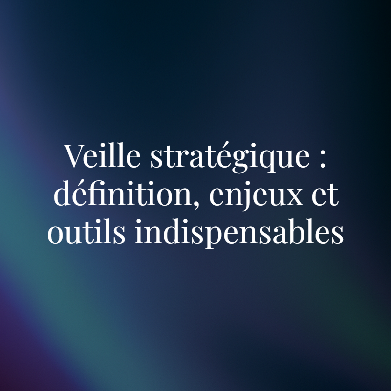Strategic Intelligence Monitoring