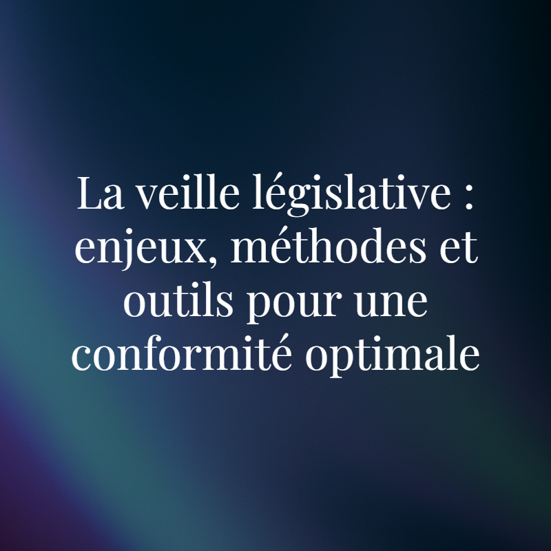 Veille législative