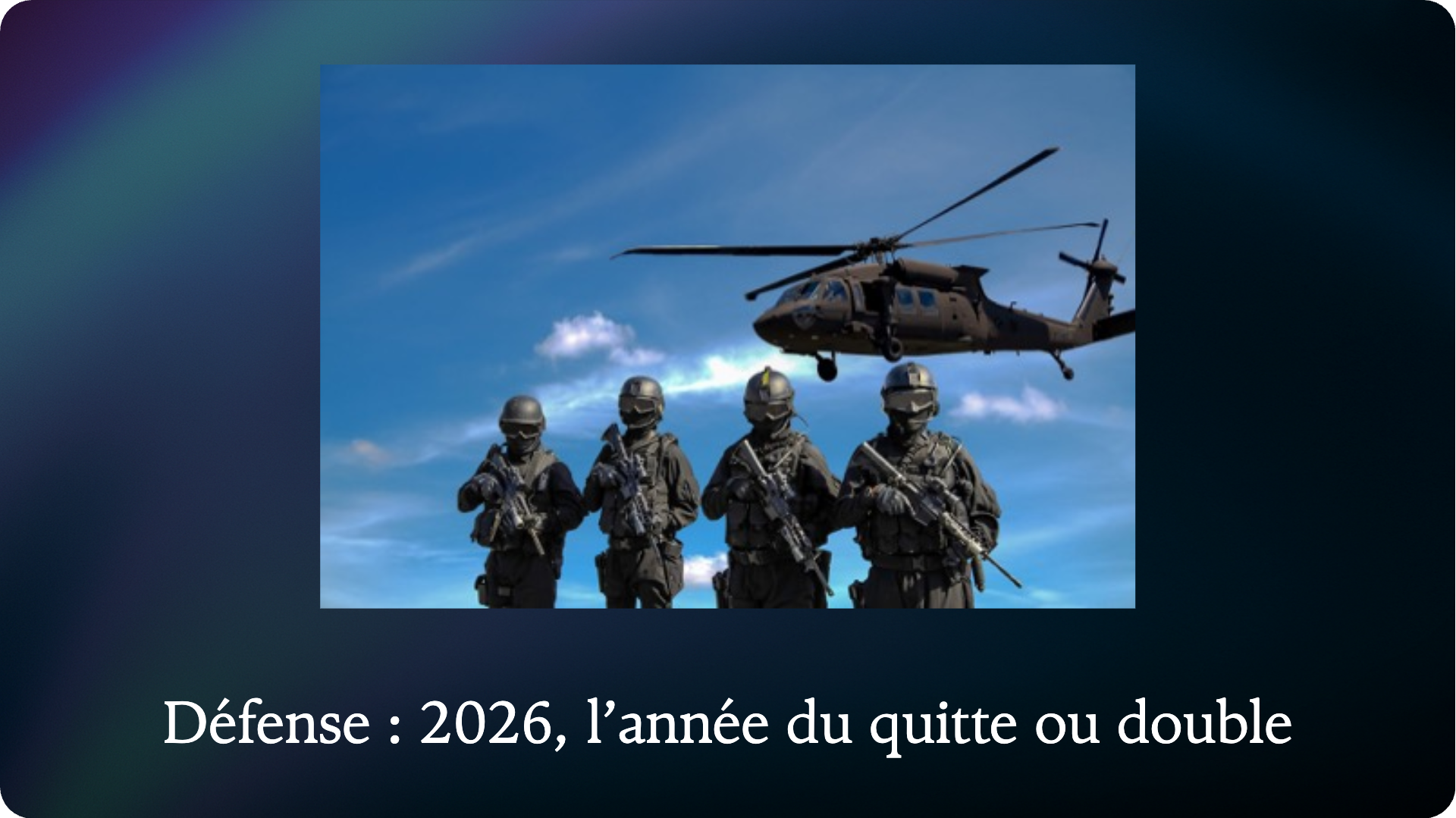 Defense: 2026, the Make-or-Break Year